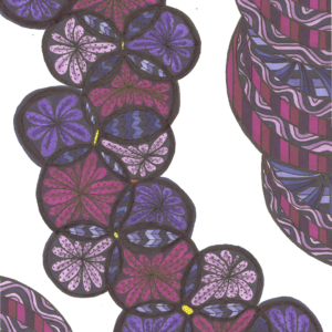 Vine of Violets (Original)