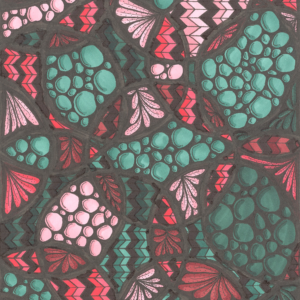 Teal Bubble Burst (Original)