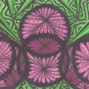 Purple Flower Path (Original)