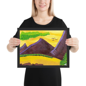 Landscape in Purple & Gold (Copy)