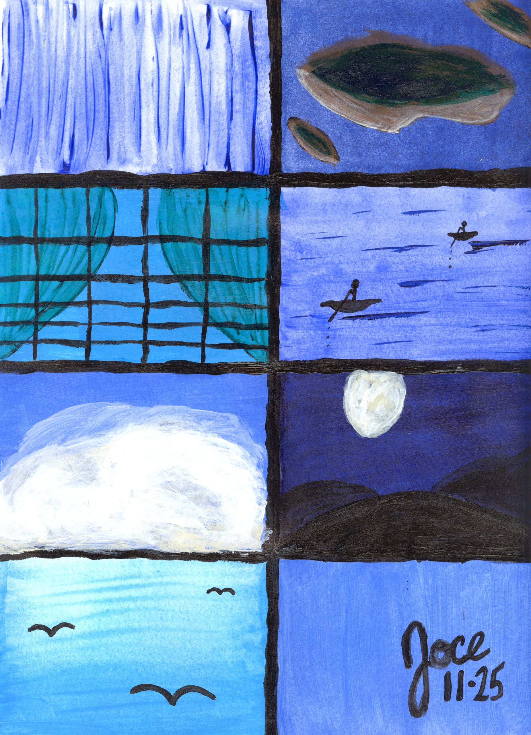 Watery Window Views: An unseen realm, imbued with mysterious tranquility