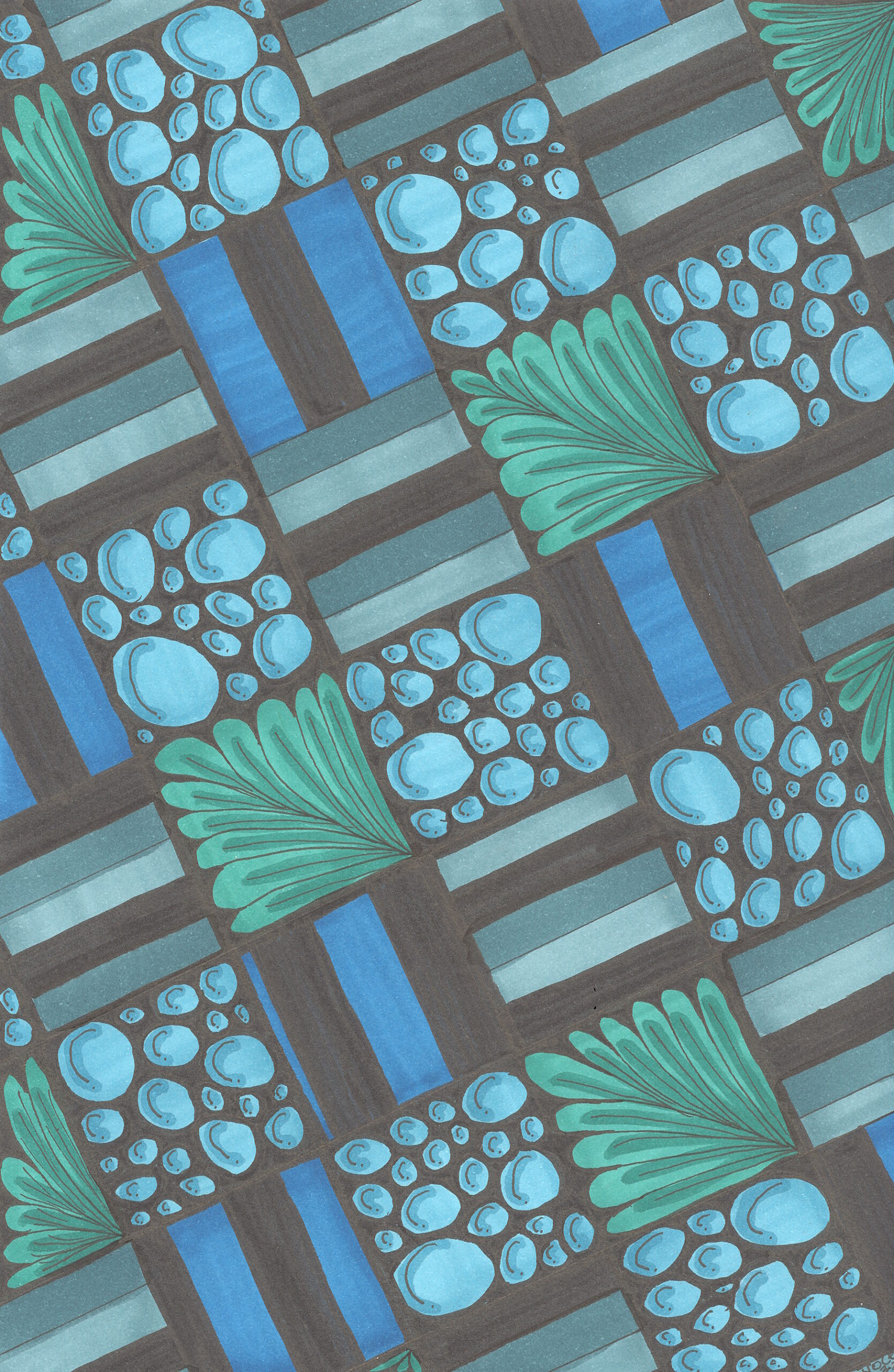 The Indigo Current: A deep dive into cool-toned abstraction