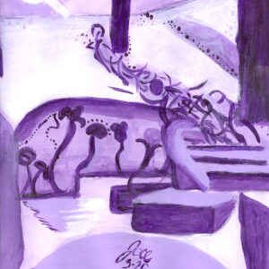Lavender Shadows at Noon (Original)