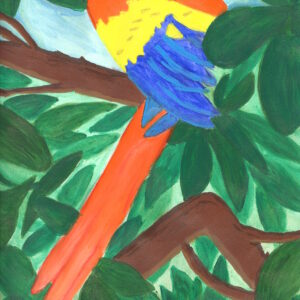 Macaw in the Jungle Canopy (Original)
